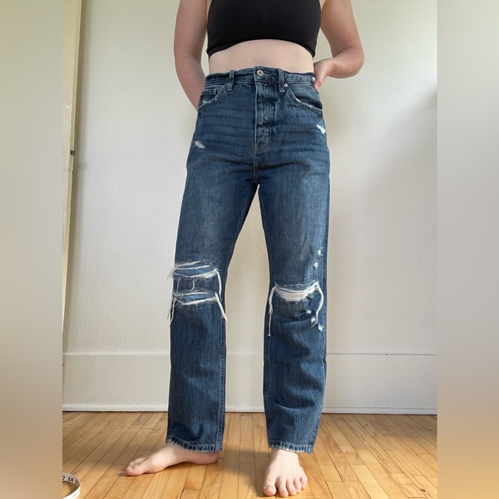 KanCan Dark Wash distressed Denim Jeans